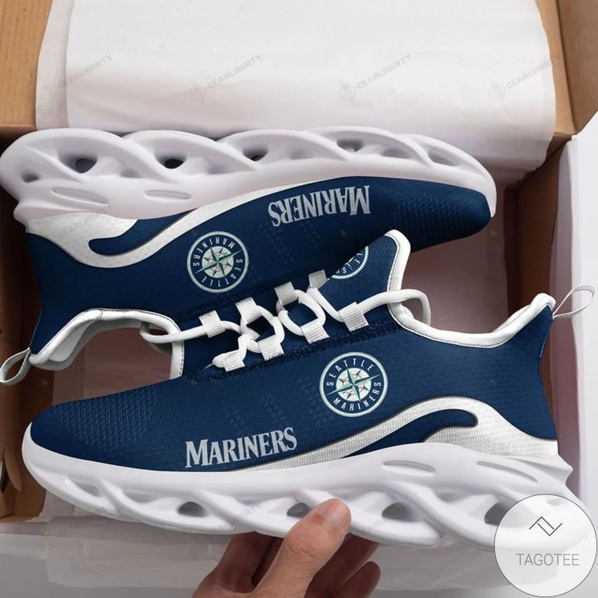 Custom MLB Seattle Mariners Max Soul Shoes V4 Store MS0601