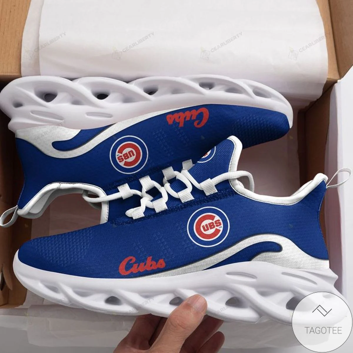 Custom MLB Chicago Cubs Max Soul Shoes V1 Men Women MS0601
