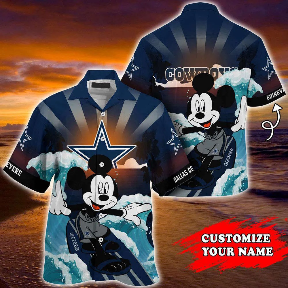 Dallas Cowboys NFL-Summer Customized Hawaii Shirt For Sports Fans HW0601