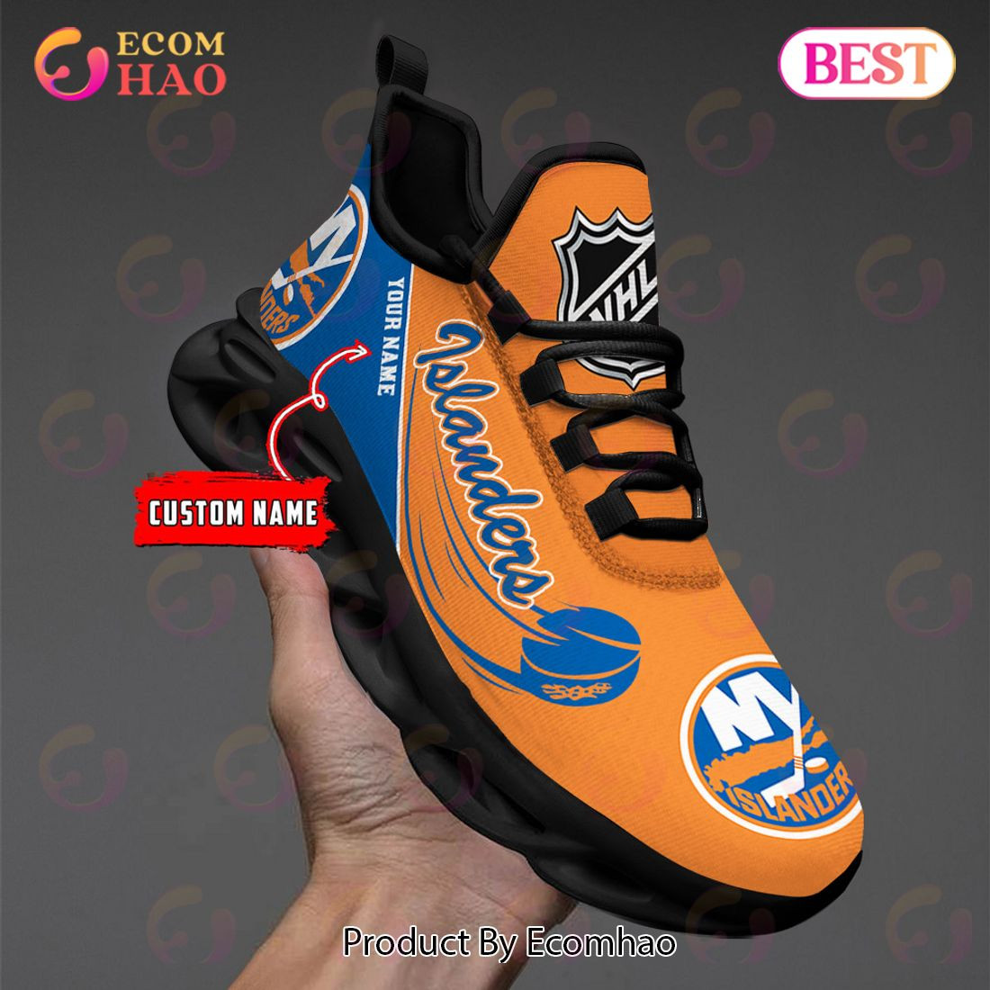 Custom Name New York Islanders Max Soul Shoes, Sneakers  Unisex sneakers MS0601