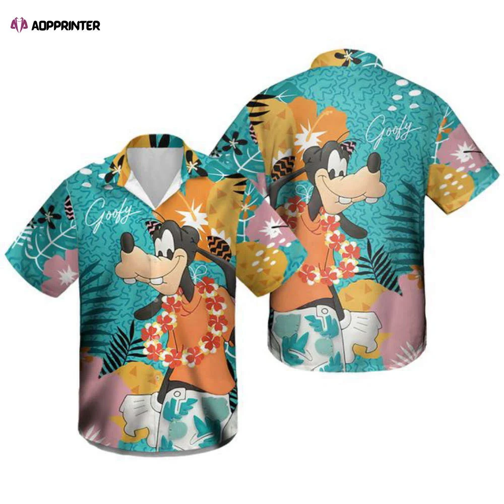 Disney goofy hawaiian shirt Summer Holiday Gift, mickey mouse hawaiian shirt Summer Holiday Gift HW0601