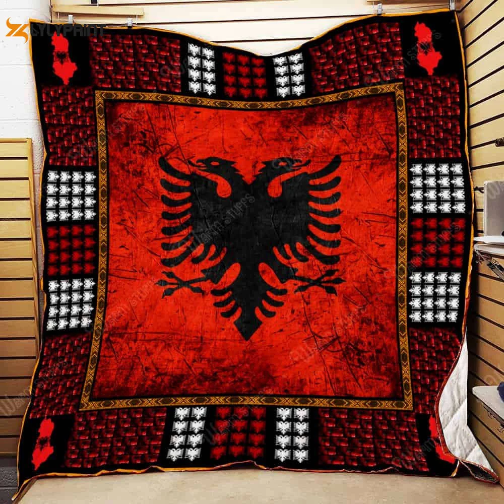 Albania Special 3D Customized Quilt Blanket For Fans Home Decor Gift ,  Soft Quilt, King Size, All Season Cozy Quilt QB0901