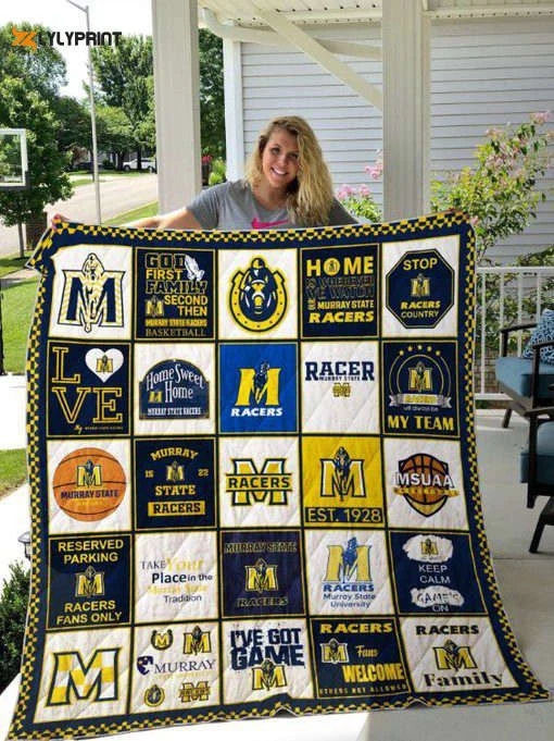 Murray State Racers Quilt Blanket For Fans Home Decor Gift ,  Soft Quilt, King Size, All Season Cozy Quilt QB0901