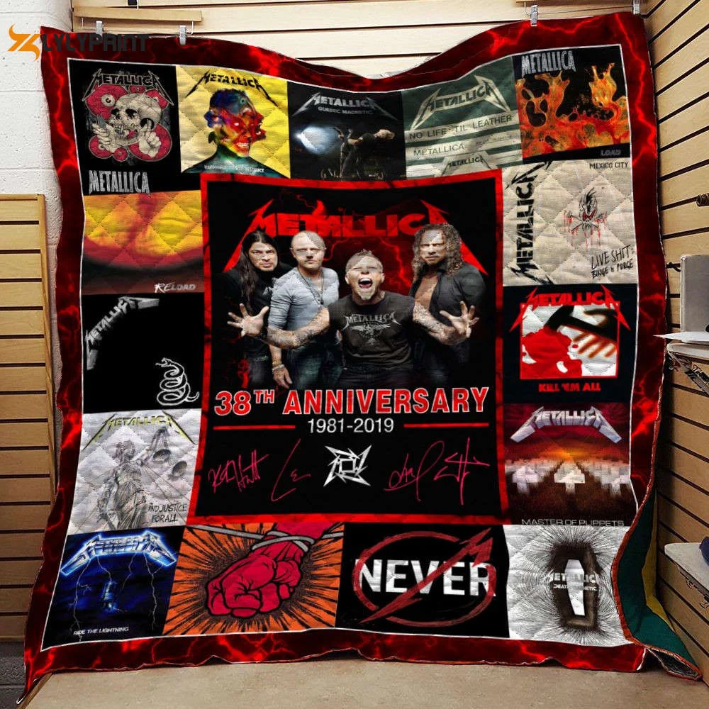 Metallica 3D Customized Quilt ,  Soft Quilt, King Size, All Season Cozy Quilt QB0901