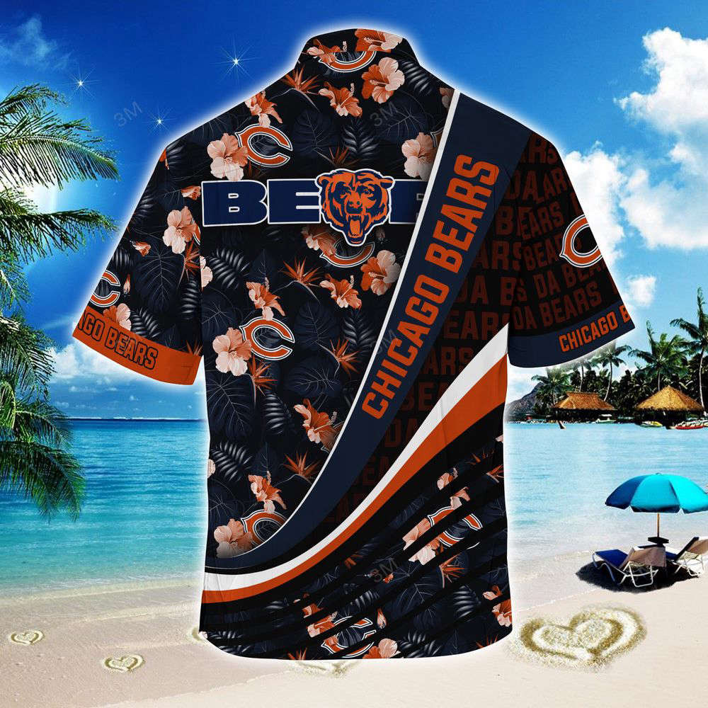 Chicago Bears NFL-Summer Hawaii Shirt With Tropical Flower Pattern For Men And Women HW0601