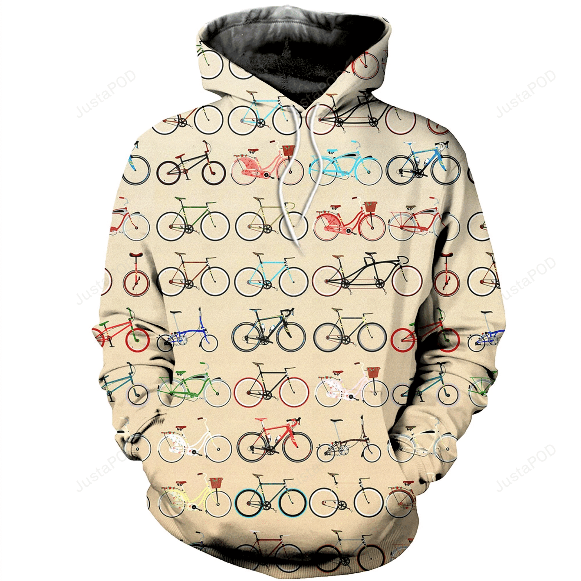 Bicycle 3D All Over Printed Hoodie, Zip- Up Hoodie HZ0501