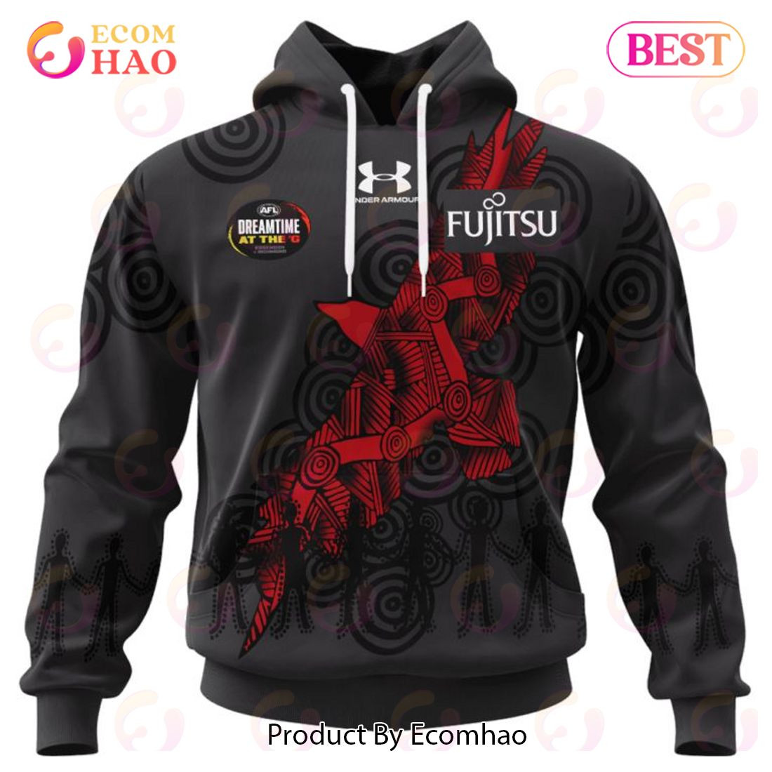 AFL Essendon Football Club Special Indigenous Design 3D Hoodie, Zip Hoodie, Man - Women, Warm, Premium Quality HZ0501