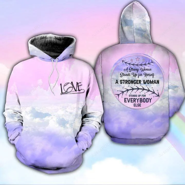A Strong Woman Stands Up For Everybody Else 3D All Print Hoodie, Zip- Up Hoodie HZ0501