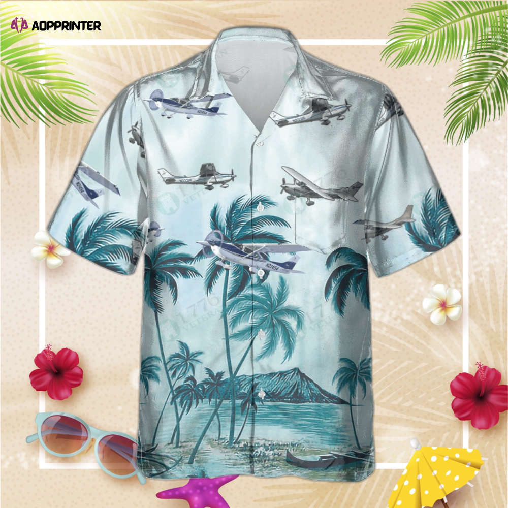 Cessna 182 Skylane Pocket Hawaiian Shirt, Gift For Men Women, Gift For Men Women HW0601