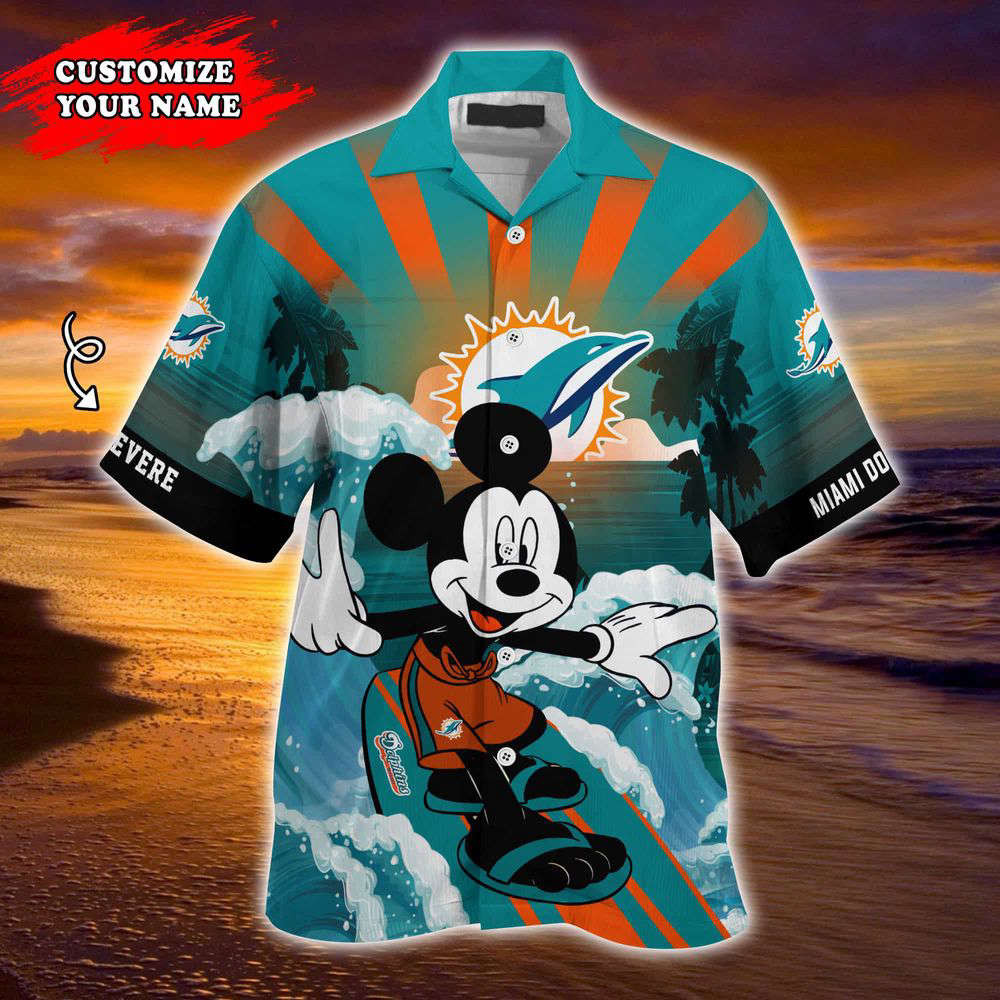 Miami Dolphins NFL-Summer Customized Hawaii Shirt For Sports Fans HW0601