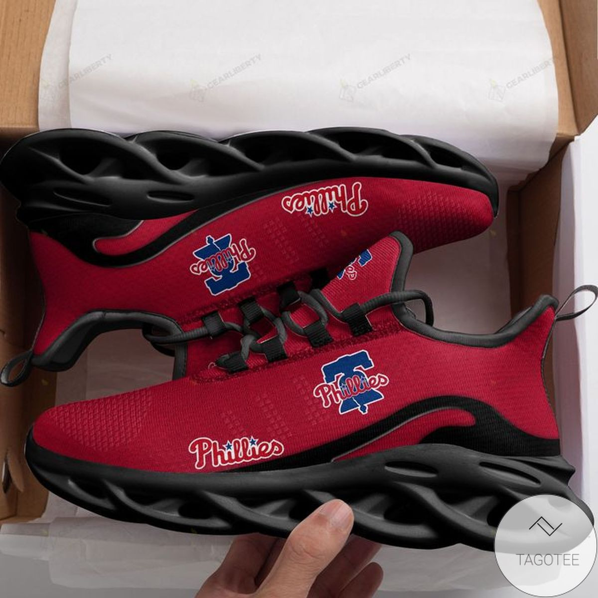 Custom MLB Philadelphia Phillies Max Soul Shoes Men Women MS0601