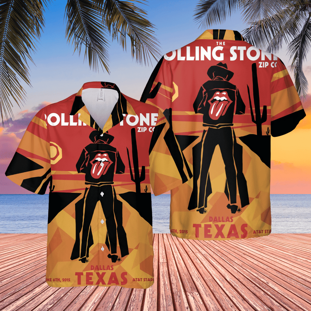 The Rolling Stones Tour Dallas Texas 2015 Hawaiian Shirt HW0601