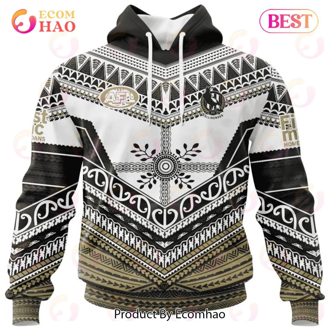 AFL Collingwood Football Club Special Pasifika Design 3D Hoodie, Zip Hoodie, Man - Women, Warm, Premium Quality HZ0501