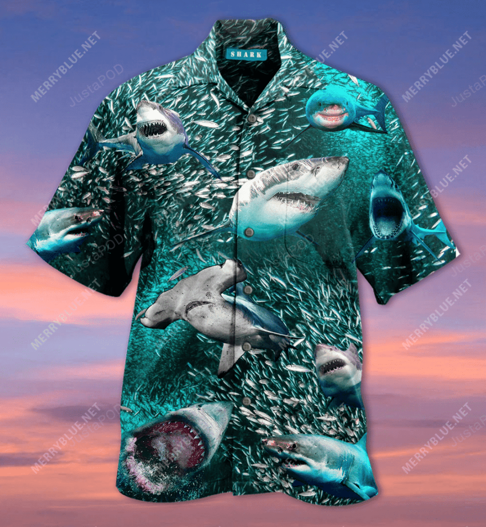 In A World Full Of Fish, Be A Shark Unisex Hawaiian Shirt, Gift For Men And Women HW0601