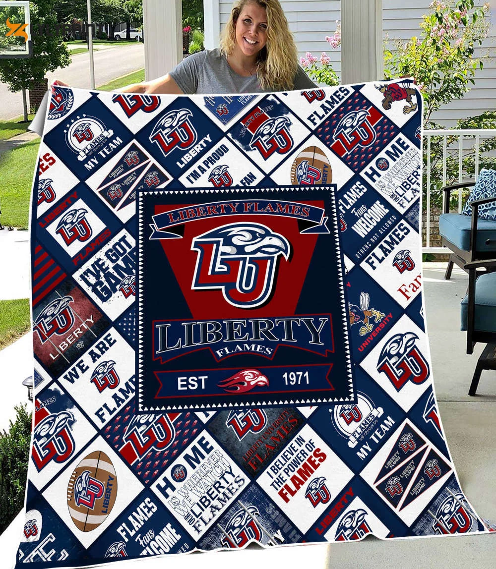 Liberty Flames Quilt Blanket For Fans Home Decor Gift , Soft Quilt, King Size, All Season Cozy Quilt QB0901