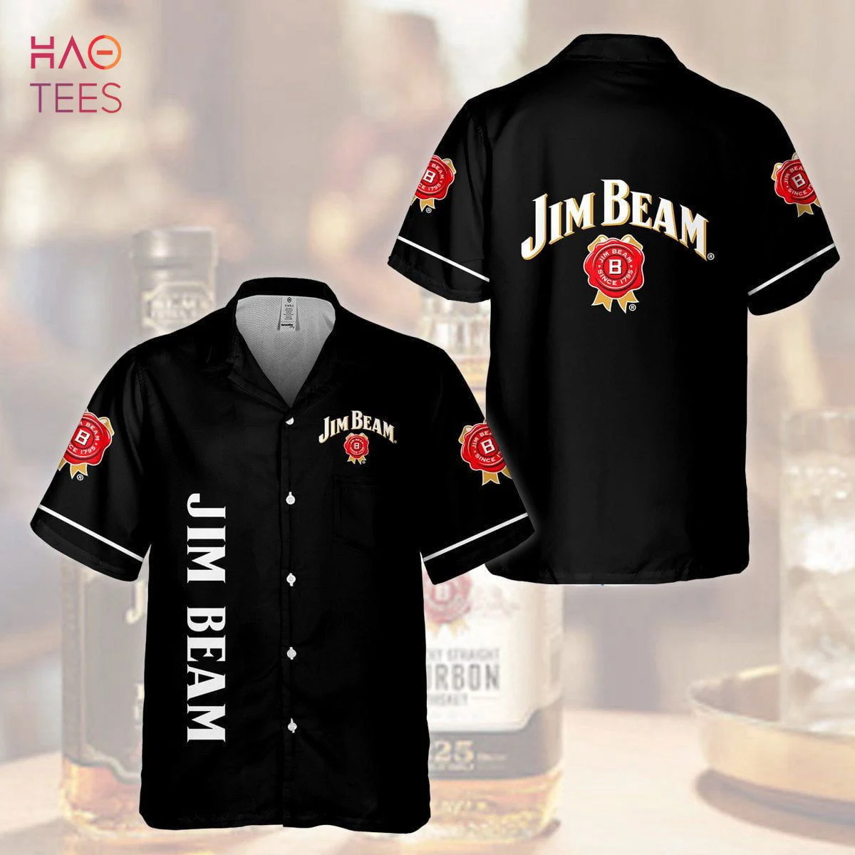Jim Beam All Over Print 3D Hawaiian Shirt HW0601
