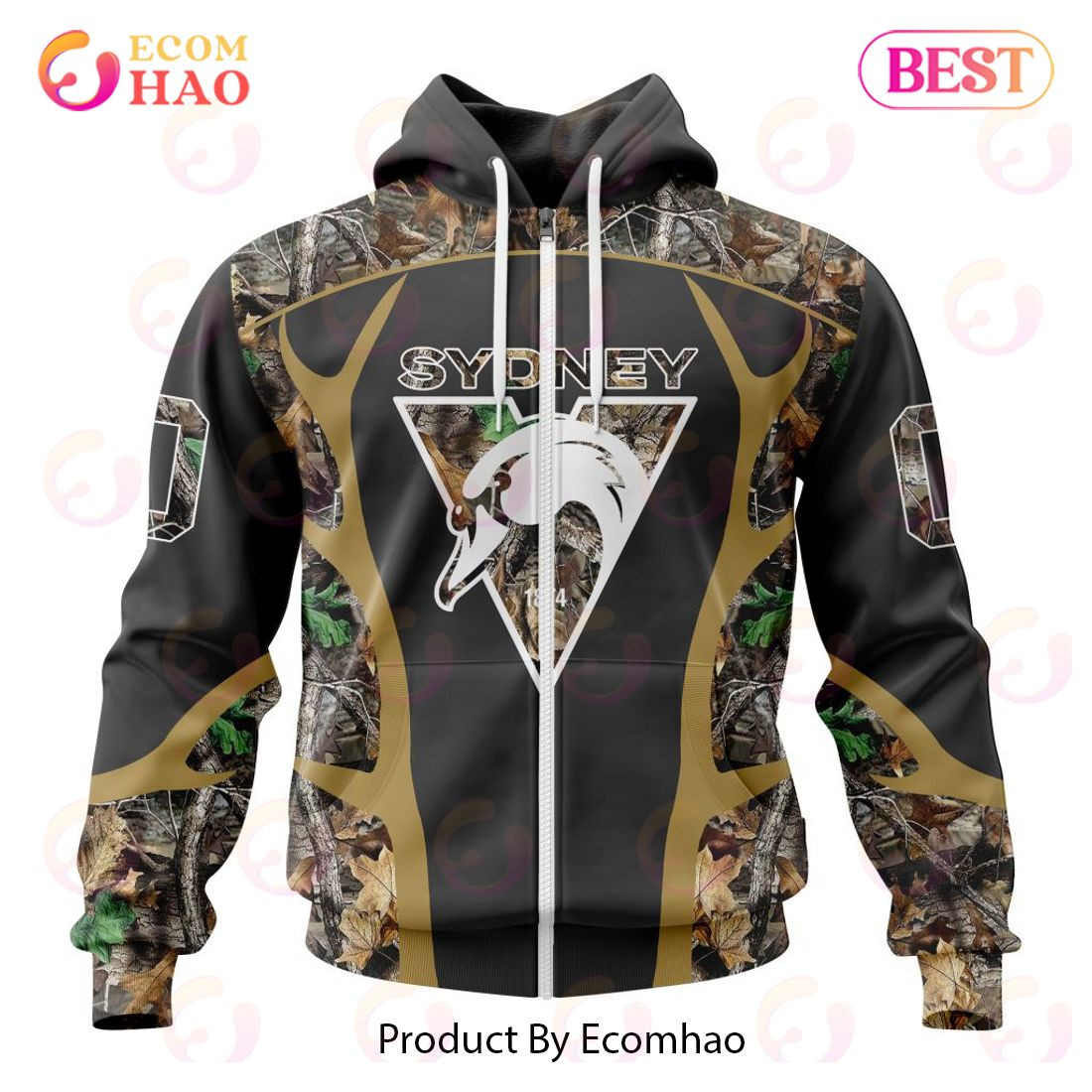 AFL Sydney Swans Special Camo Hunting Design 3D Hoodie, Zip Hoodie, Man - Women, Warm, Premium Quality HZ0501