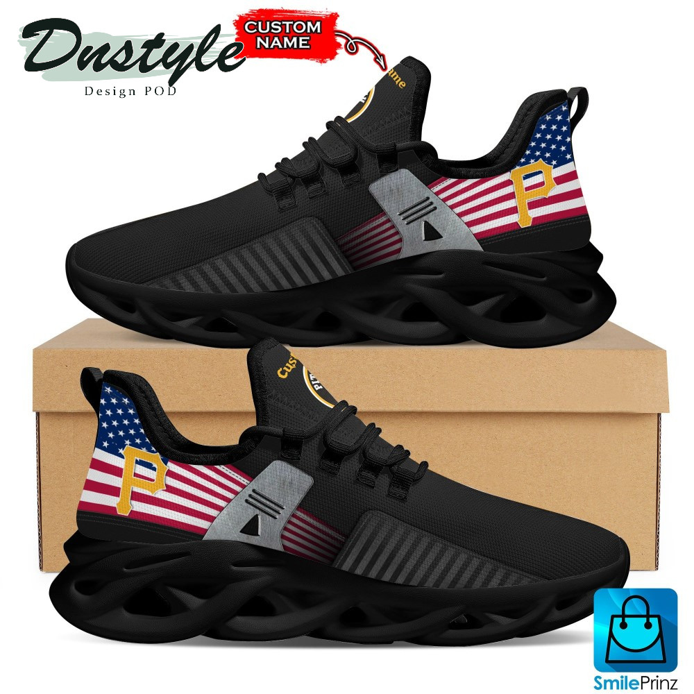 Custom MLB Pittsburgh Pirates Custom Name Max Soul Shoes V3 Men Women MS0601