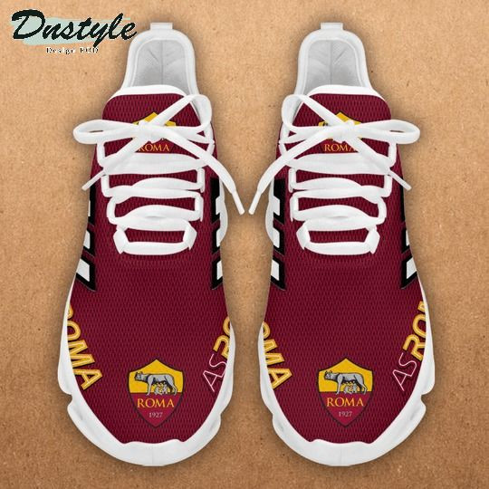 Custom AS Roma Red White Stripes Max Soul Shoes Men Women MS0601