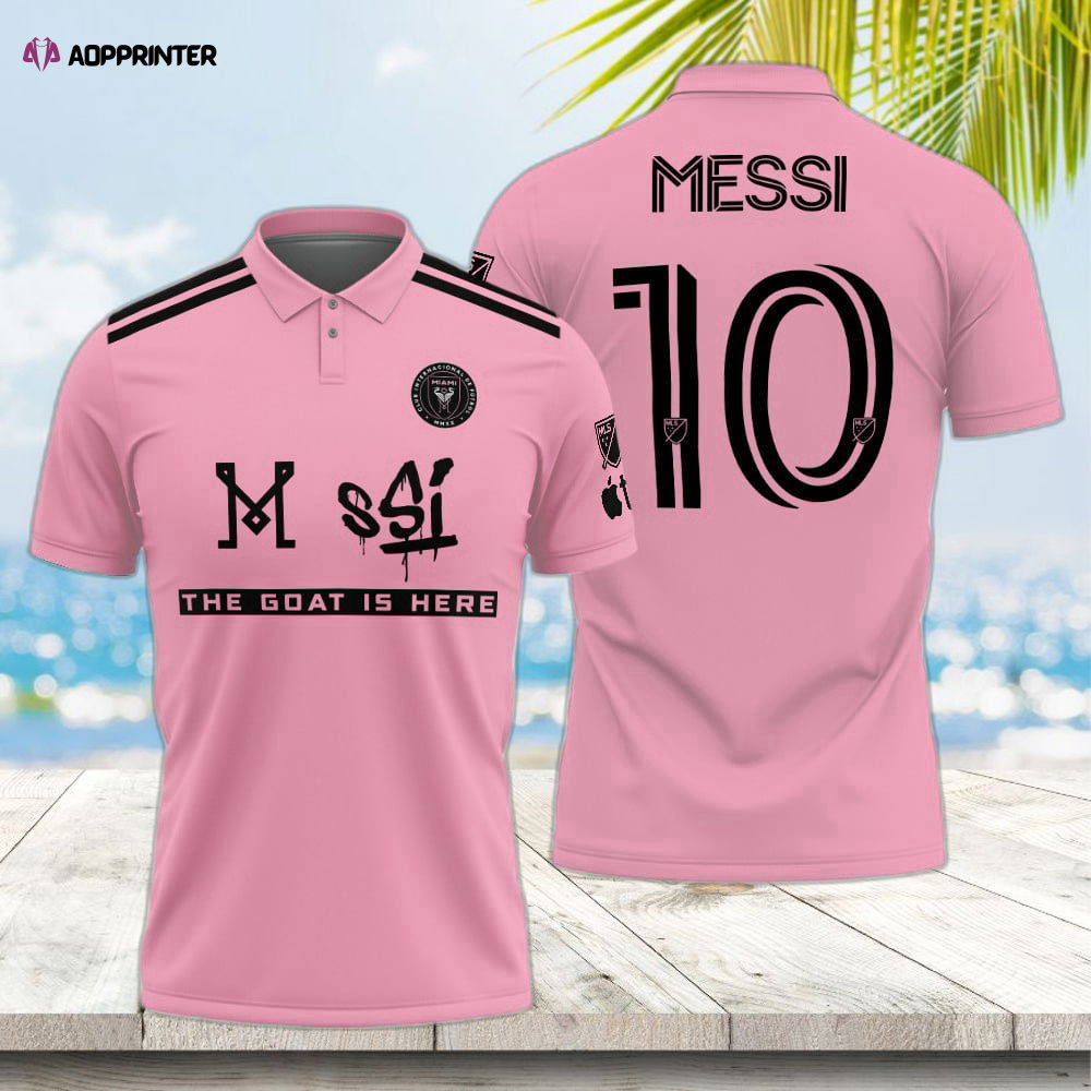 Lionel Messi Inter Miami CF Pink 3D Men s Polo Shirt – Stylish & Unique Athletic Wear HW0601