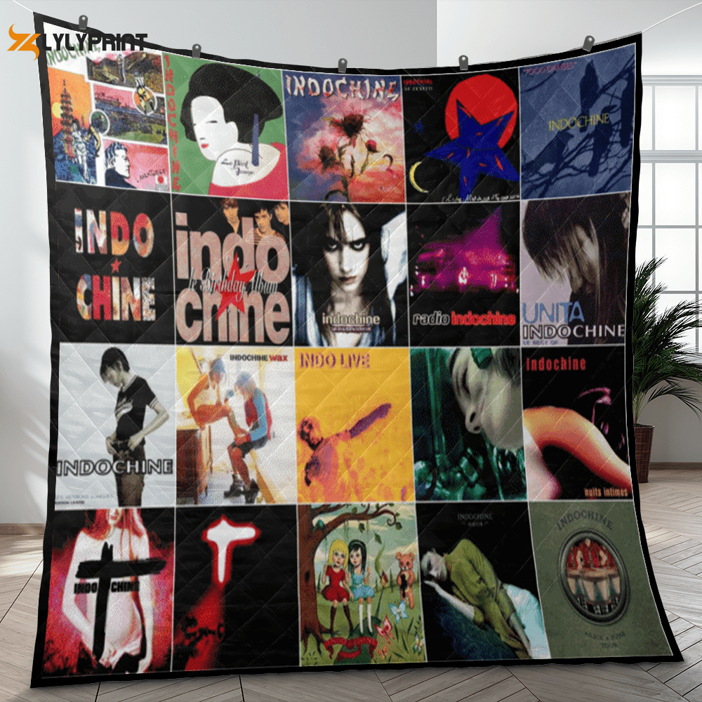 Indochine Quilt Blanket For Fans Home Decor Gift , Soft Quilt, King Size, All Season Cozy Quilt QB0901