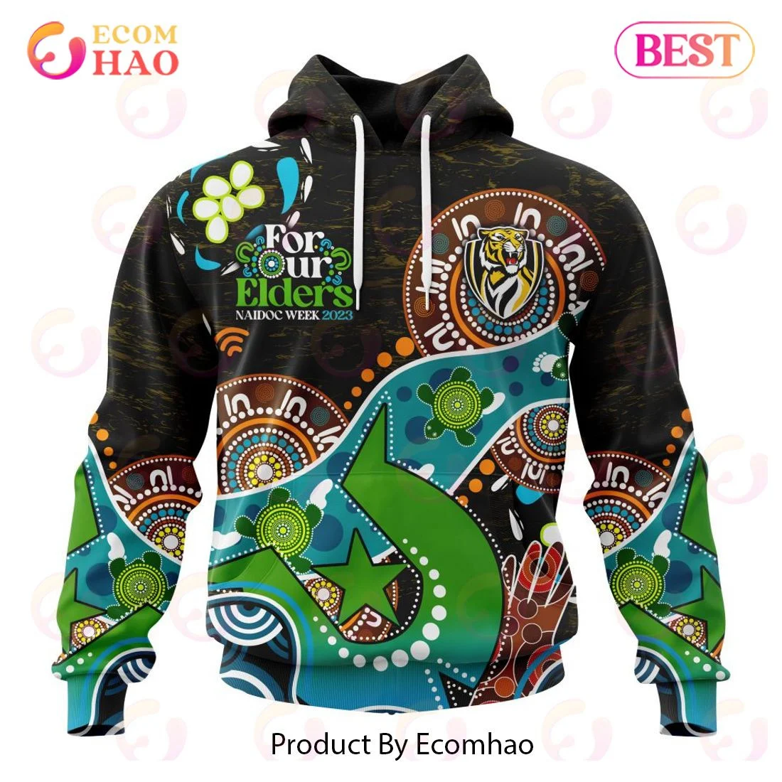 AFL Richmond Tigers Special Design For NAIDOC Week For Our Elders 3D Hoodie, Zip Hoodie, Man - Women, Warm, Premium Quality HZ0501