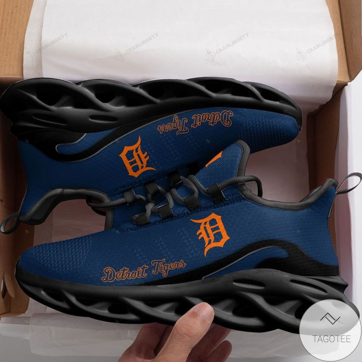 MLB Detroit Tigers Max Soul Shoes V1 Unisex Women Men MS0601