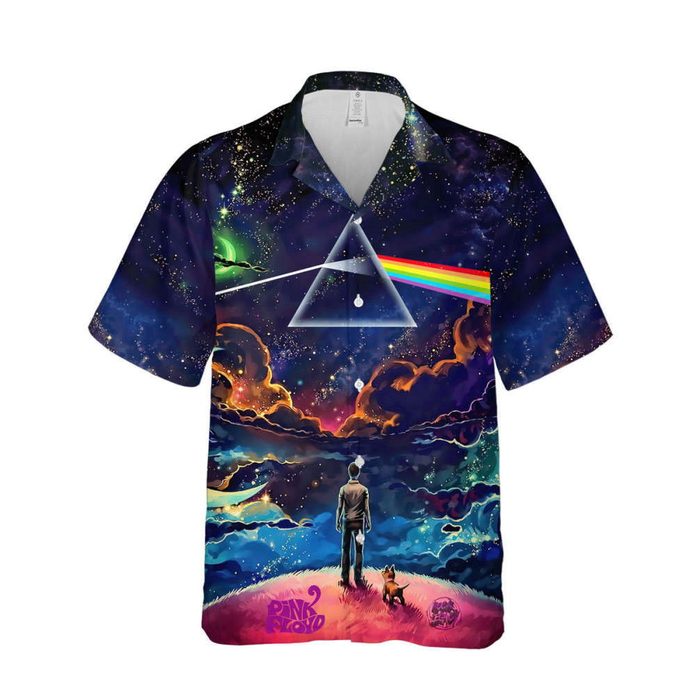 Pink Floyd The Dark Side Of The Moon Galaxy Art Cuban Shirt Premium Hawaiian Shirt HW0601