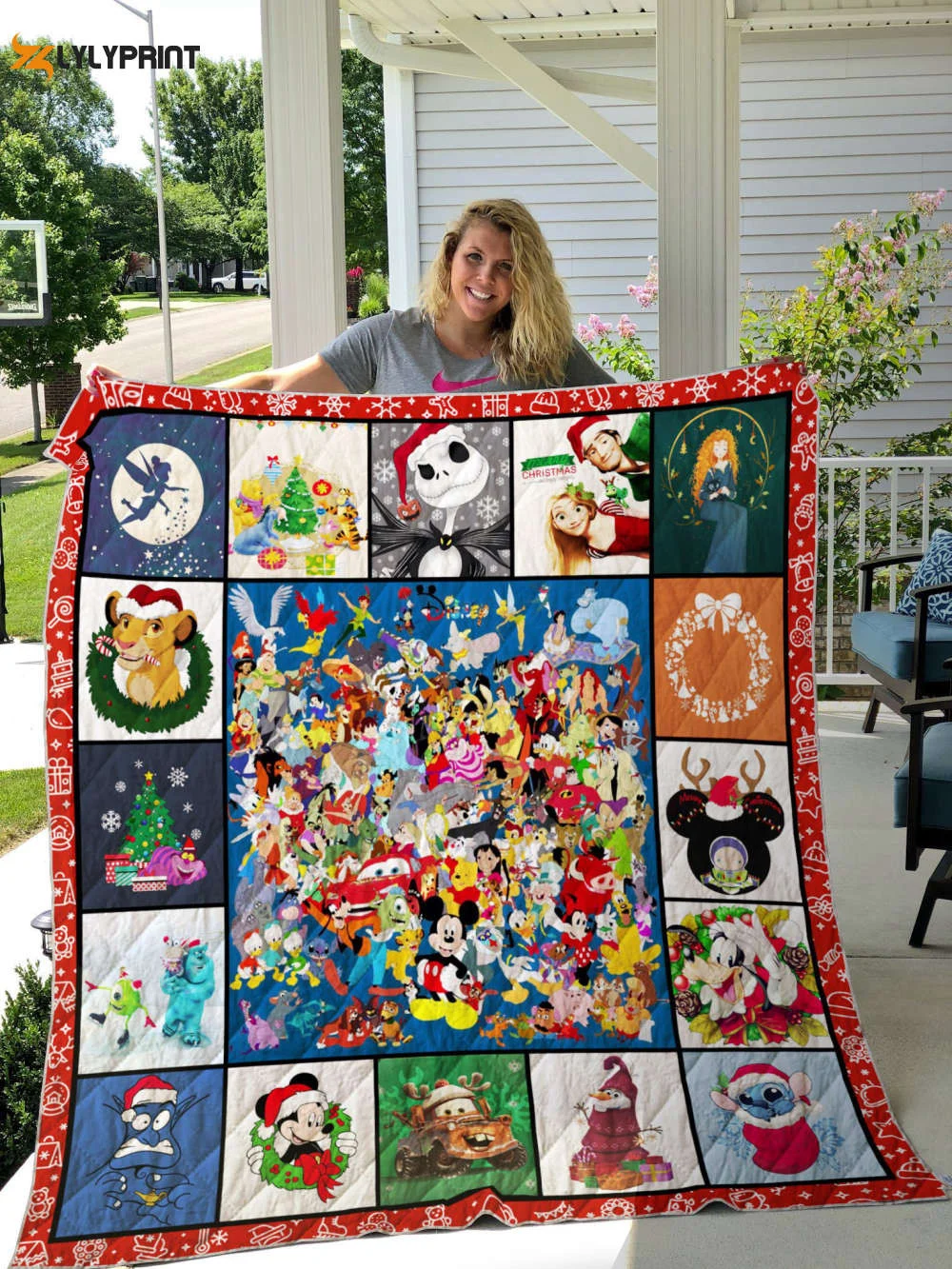 Christmas 1 Quilt Blanket For Fans Home Decor Gift , Soft Quilt, King Size, All Season Cozy Quilt QB0901