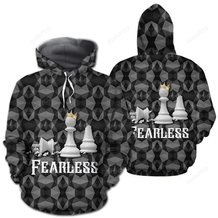 Black And White Chess 3D All Print Hoodie, Zip- Up Hoodie HZ0501