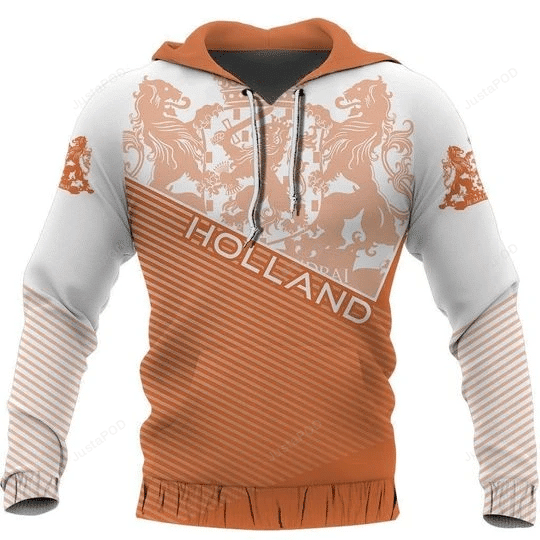 Holland Sport Map Orange 3D All Over Print Hoodie, Zip-up Hoodie HZ0501