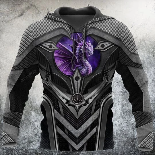 Purple Dungeon Dragon 3D All Over Print Hoodie, Zip-up Hoodie HZ0501