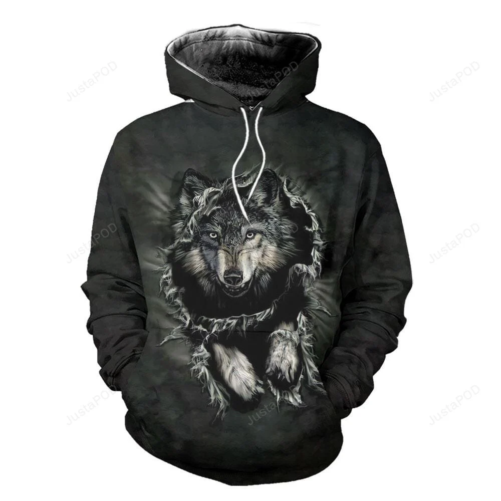 Wolf Tattoo 3D All Print Hoodie, Zip- Up Hoodie HZ0501