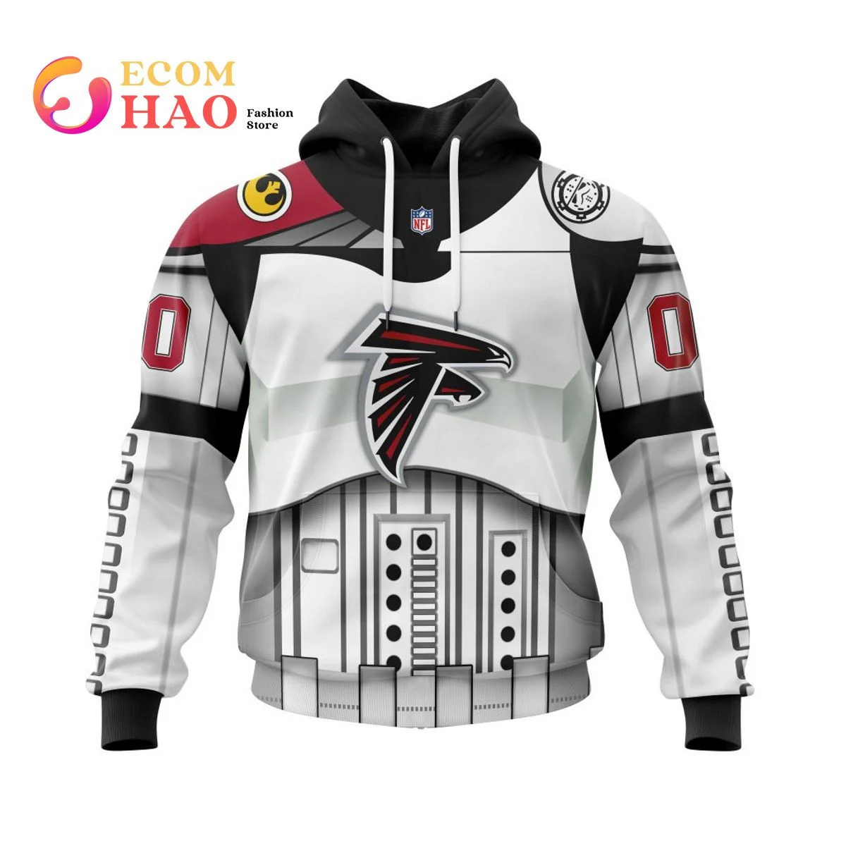 Atlanta Falcons Specialized Star Wars May The 4th Be With You 3D Hoodie, Zip Hoodie, Man - Women, Warm, Premium Quality HZ0501
