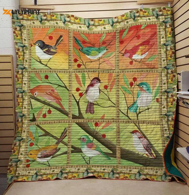 Bird 3D Customized Quilt Blanket For Fans Home Decor Gift ,  Soft Quilt, King Size, All Season Cozy Quilt QB0901