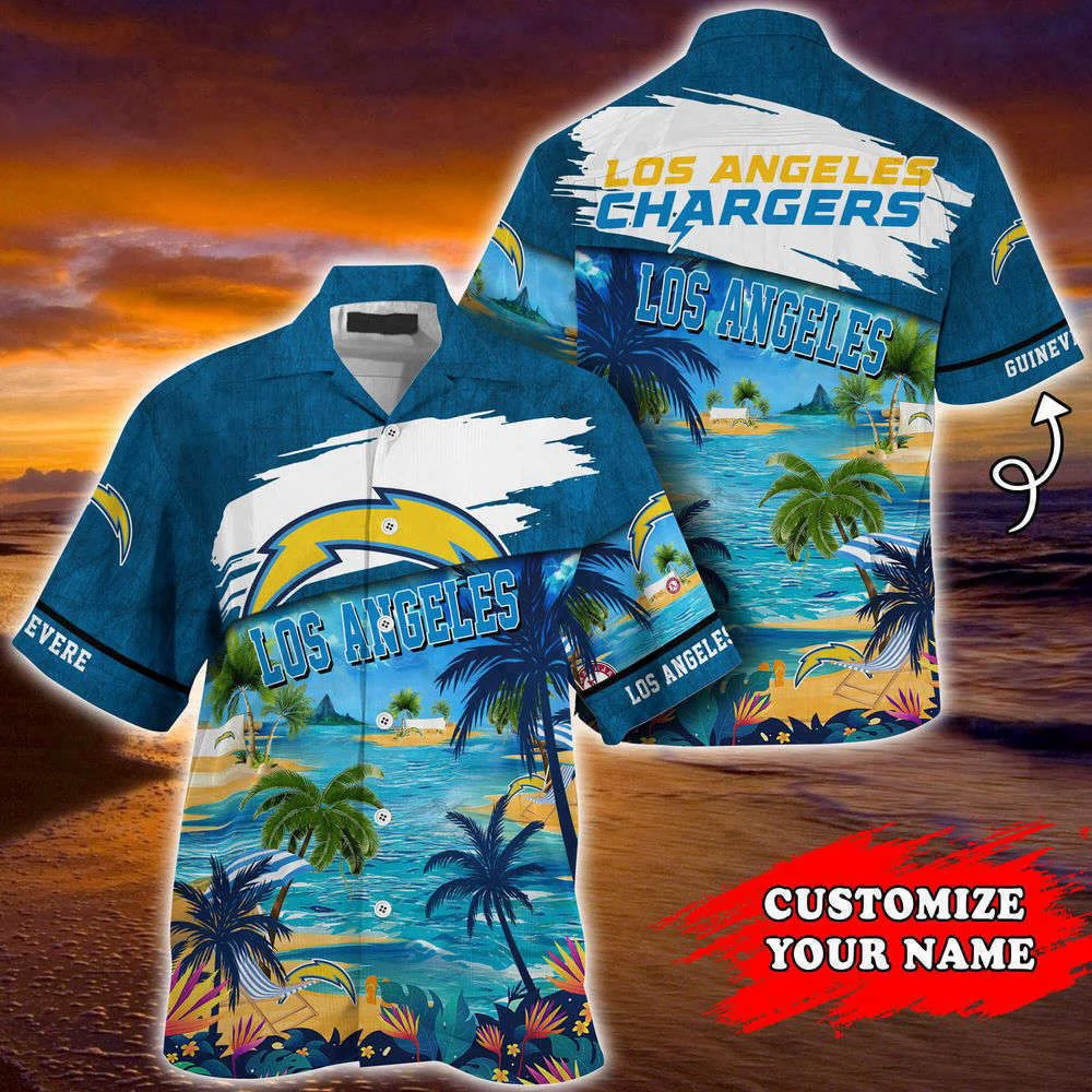 Los Angeles Chargers NFL-Customized Summer Hawaii Shirt For Sports Fans HW0601