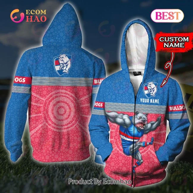 AFL Western Bulldogs Custom Name 3D Shirt, Zip Hoodie, Man – Women, Warm, Premium Quality HZ0501