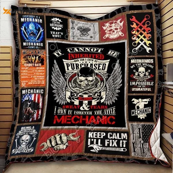 Mechanic 3D Customized Quilt , Soft Quilt, King Size, All Season Cozy Quilt QB0901