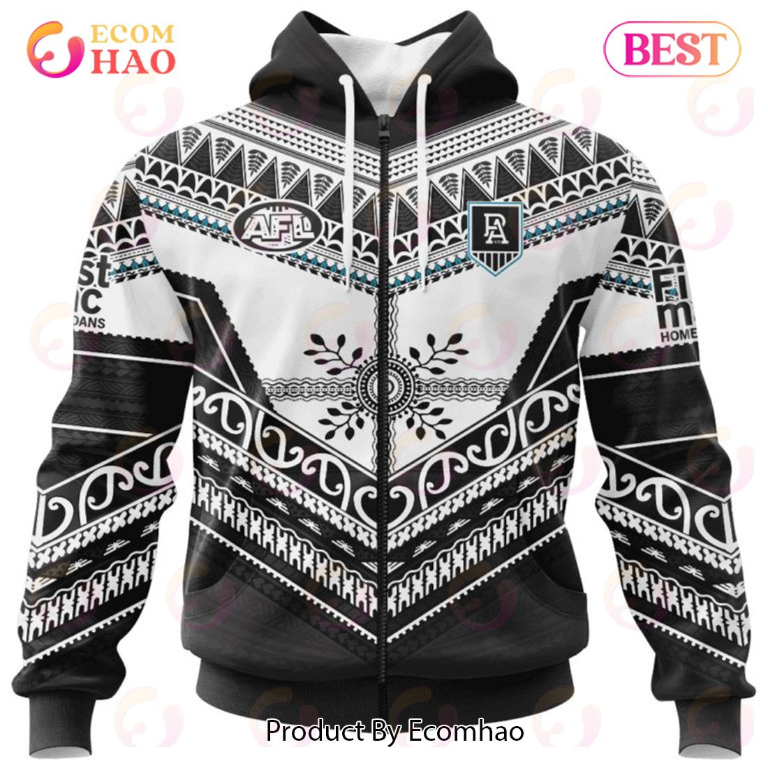 AFL Port Adelaide Football Club Special Pasifika Design 3D Hoodie, Zip Hoodie, Man - Women, Warm, Premium Quality HZ0501