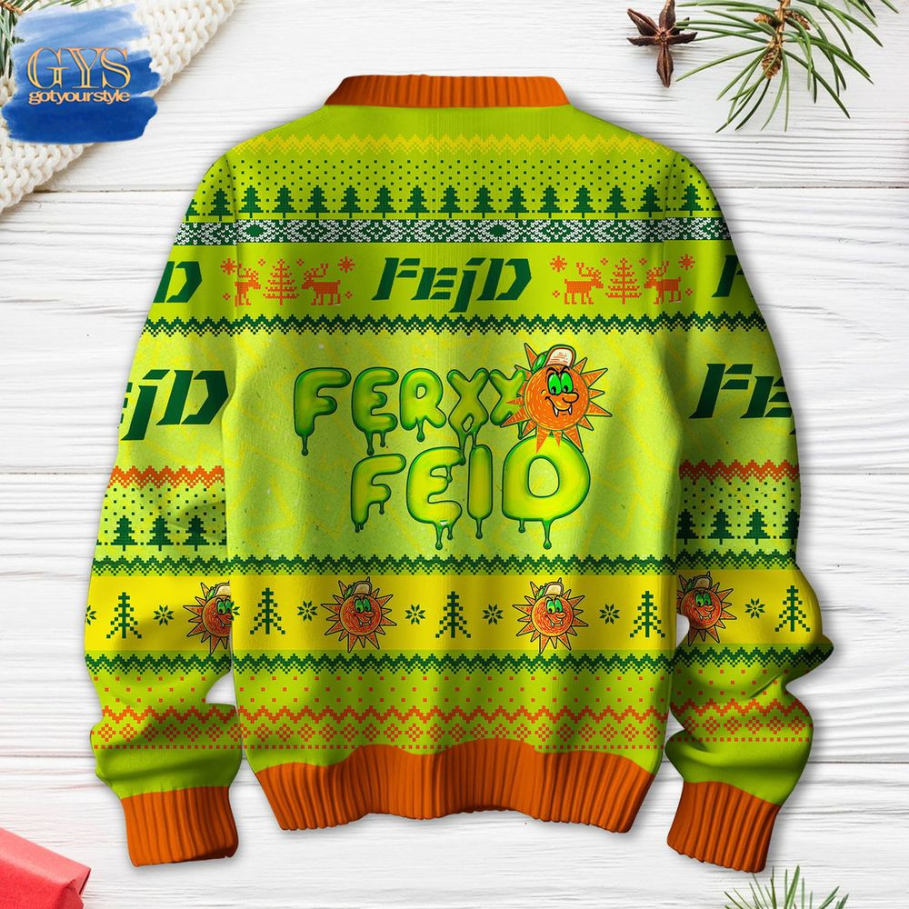 Feid Ferxxo Ugly Christmas Sweater , Cozy Soft Unisex Pullover SW0601