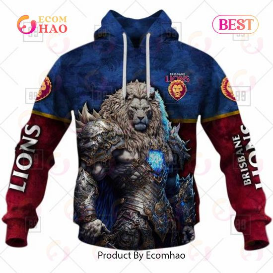 AFL Brisbane Lions Warrior 2023 3D Hoodie, Zip Hoodie, Man - Women, Warm, Premium Quality HZ0501