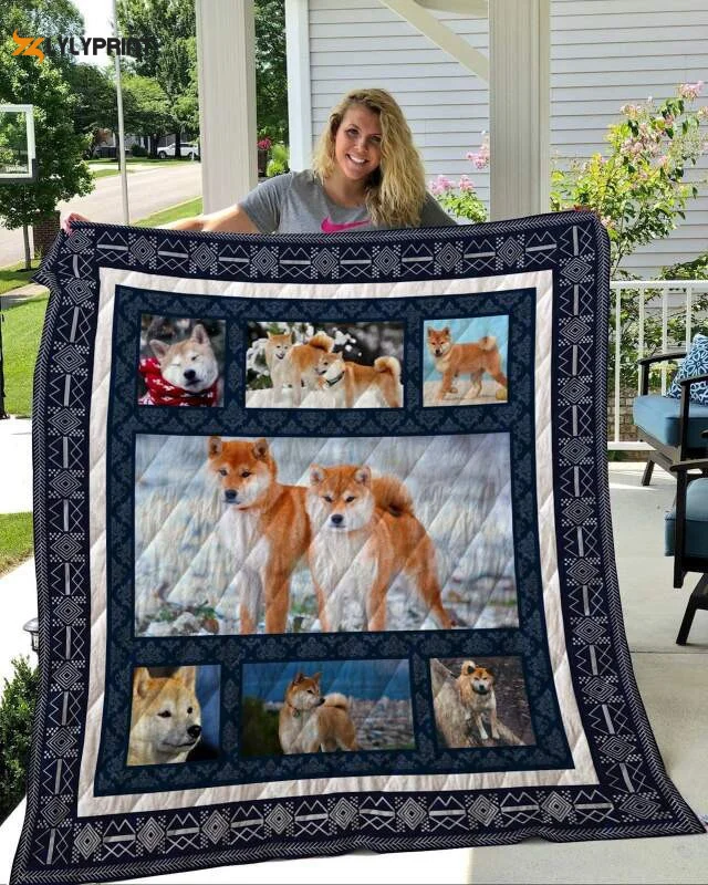 Shiba Inu 3D Customized Quilt , Soft Quilt, King Size, All Season Cozy Quilt QB0901
