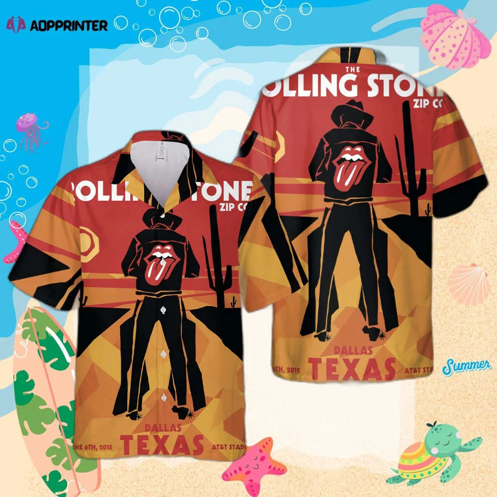 The Rolling Stones Tour Dallas Texas 2015 Hawaiian Shirt HW0601