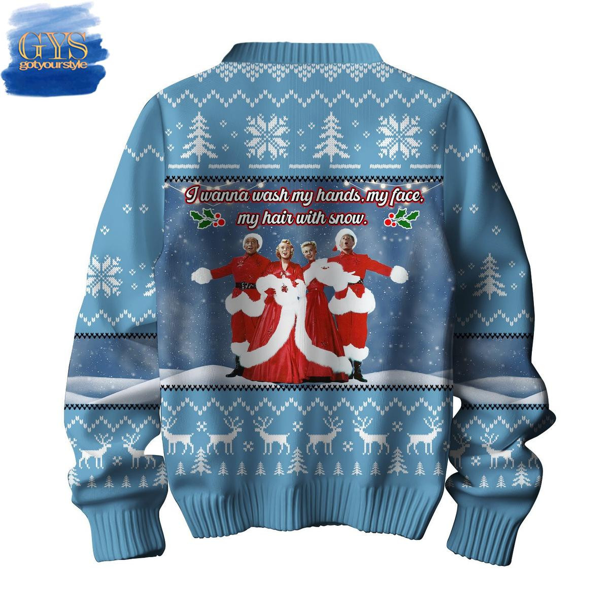 Irving Berlin White Christmas Limited Edition Ugly Sweater , Cozy Soft Unisex Pullover SW0601